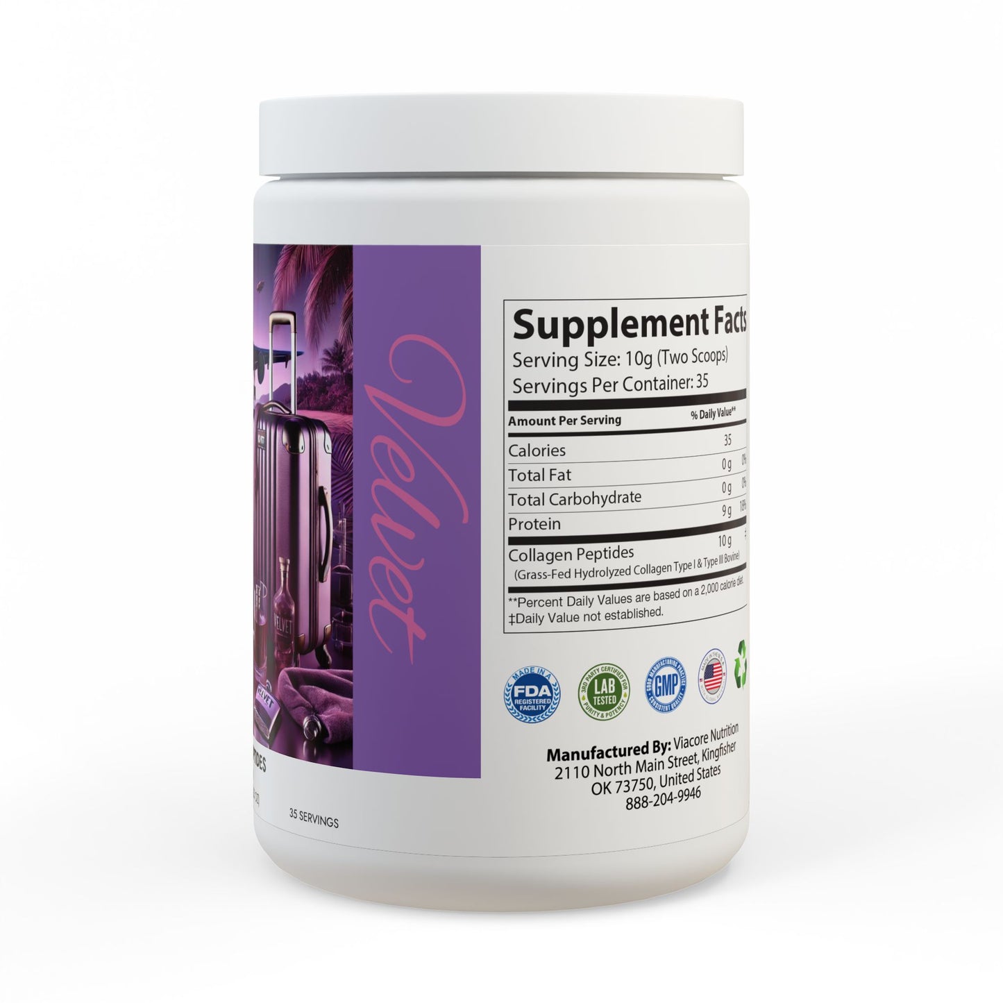 Velvet Collagen Peptide Supplement (350g, 12.3oz)