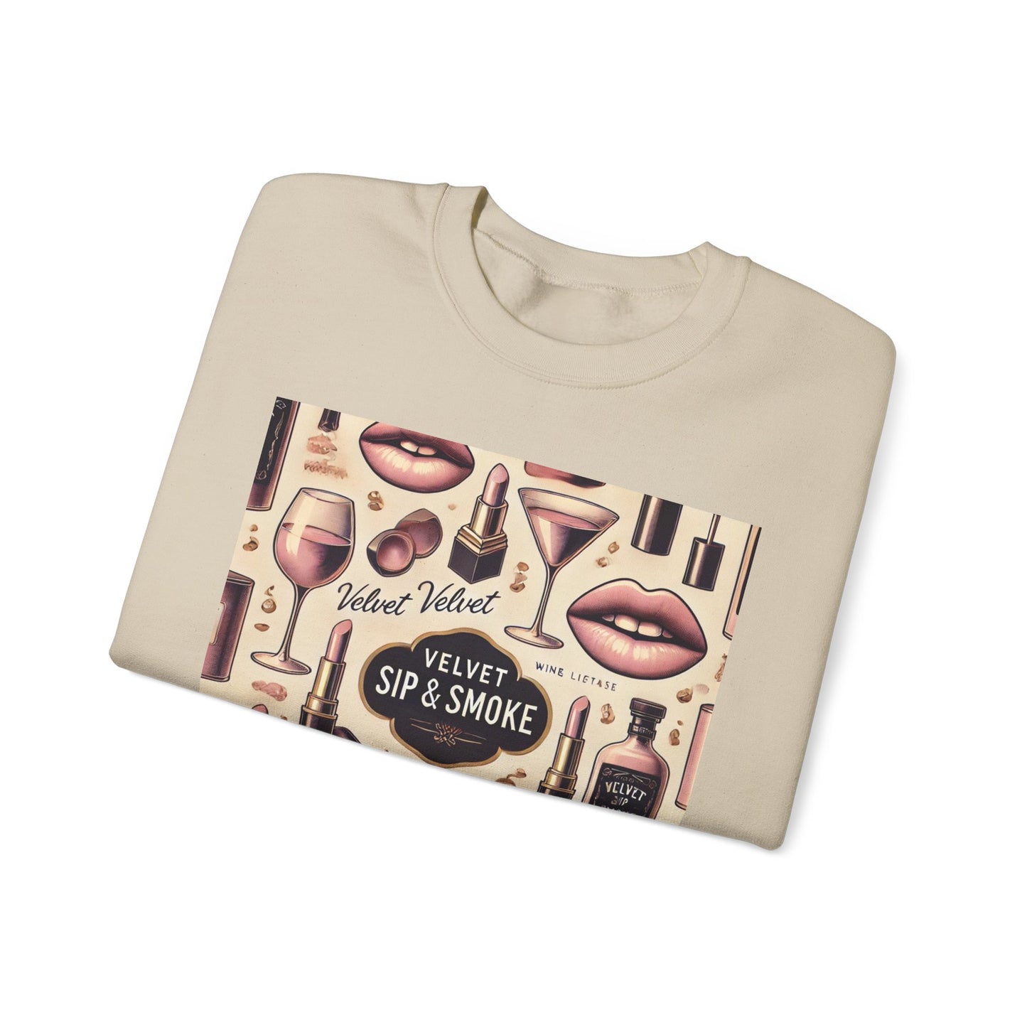 Vintage Vices Soft Pink Pattern Sweatshirt