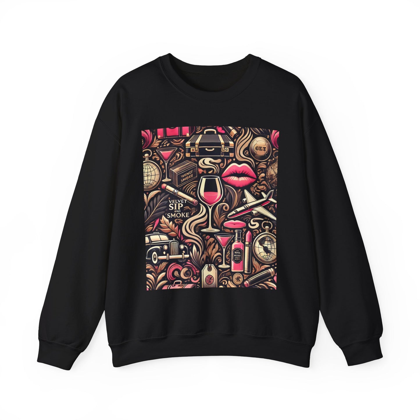 Vintage Vices Fuschia Pattern Sweatshirt