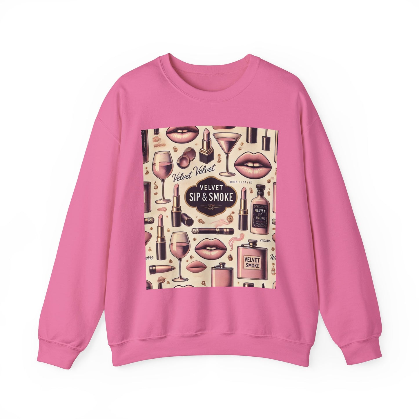 Vintage Vices Soft Pink Pattern Sweatshirt