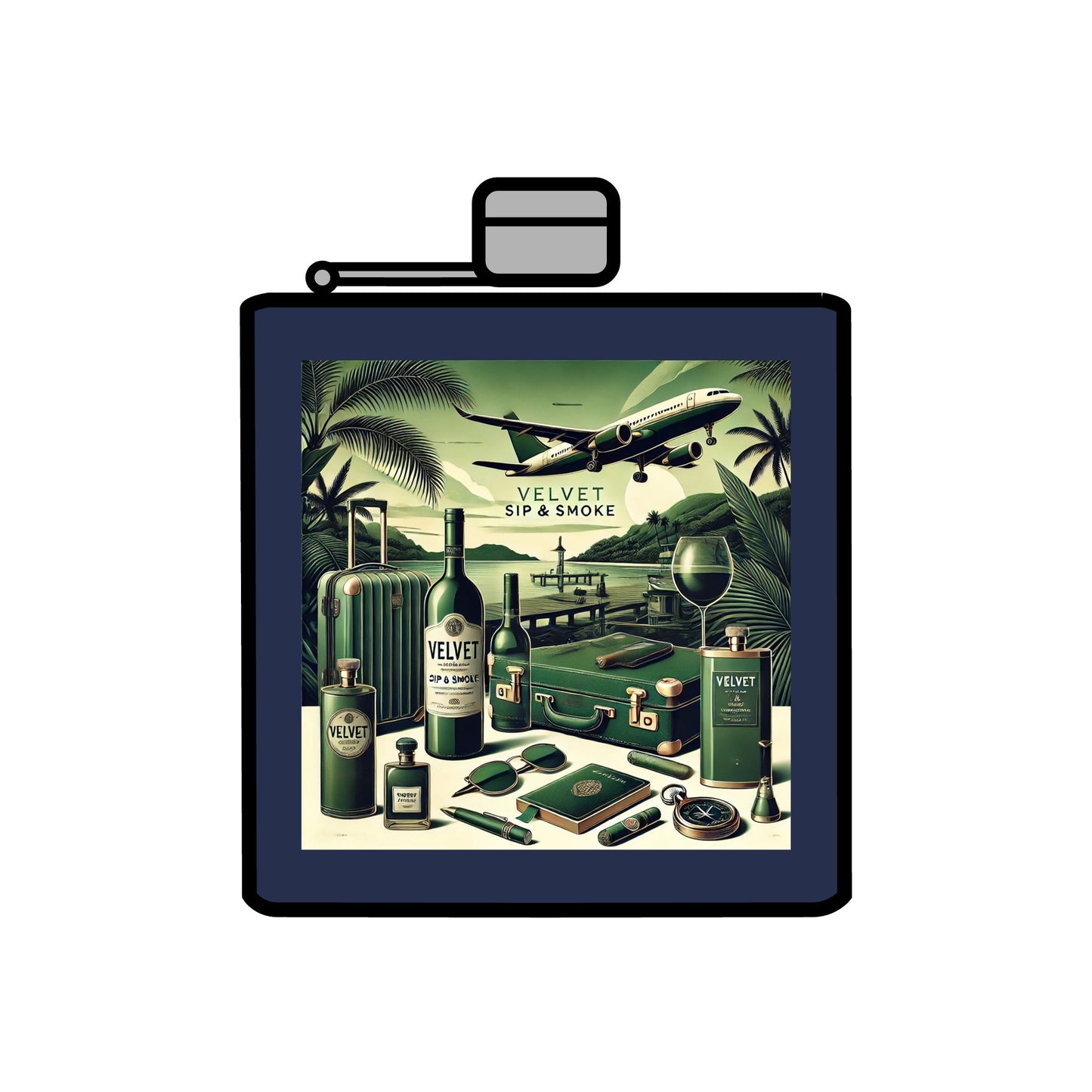Velvet Voyeur Smoked Mai Tai Flask