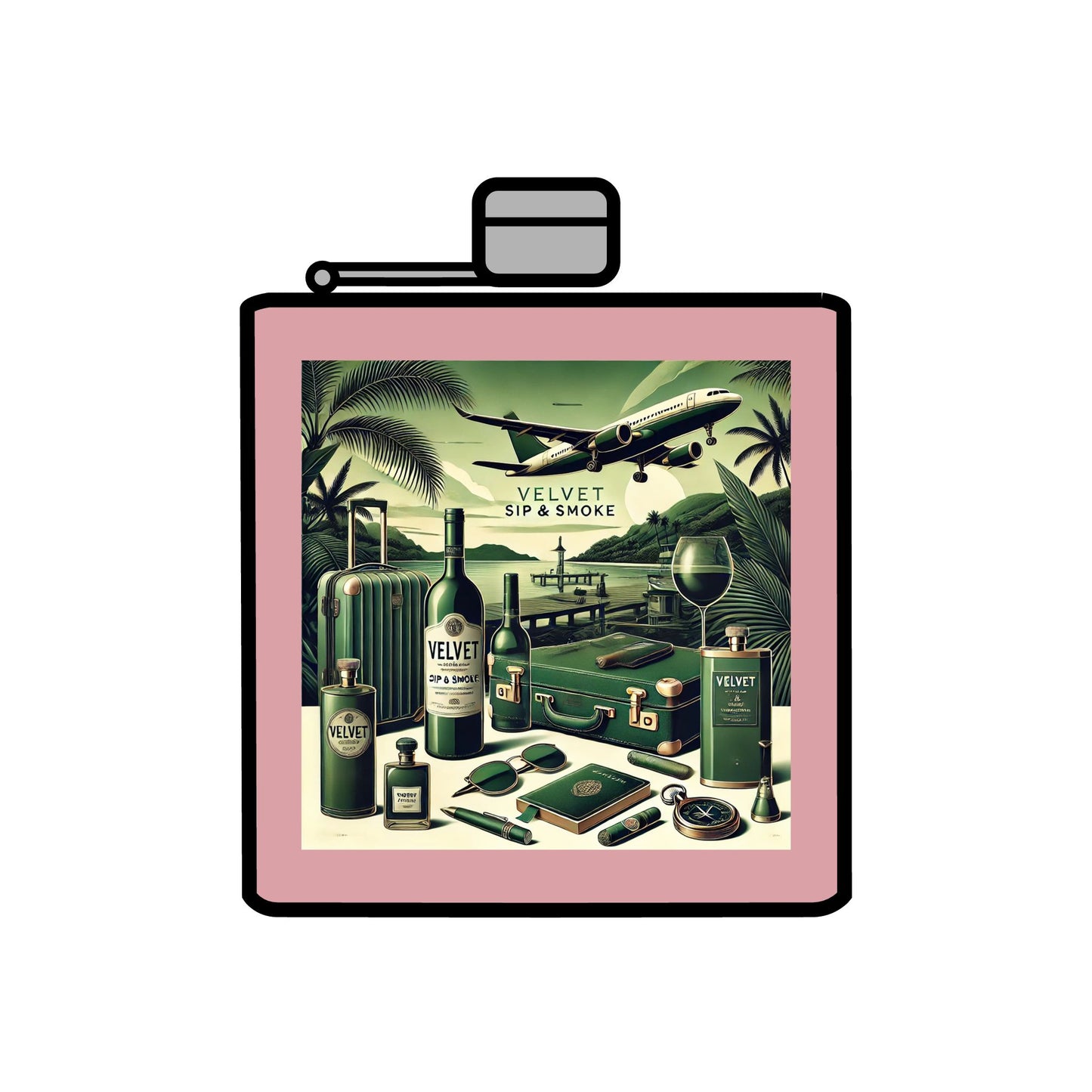 Velvet Voyeur Smoked Mai Tai Flask