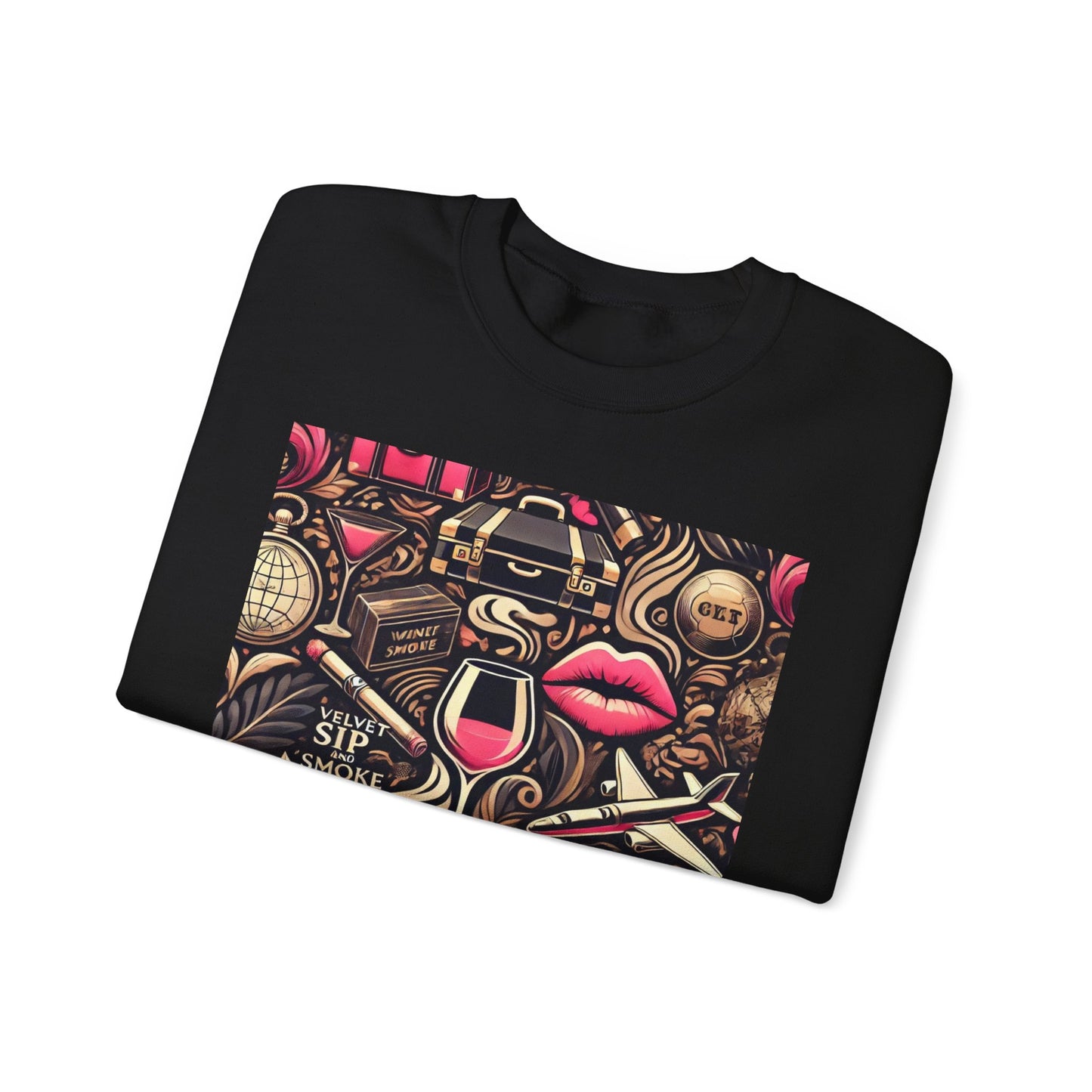 Vintage Vices Fuschia Pattern Sweatshirt