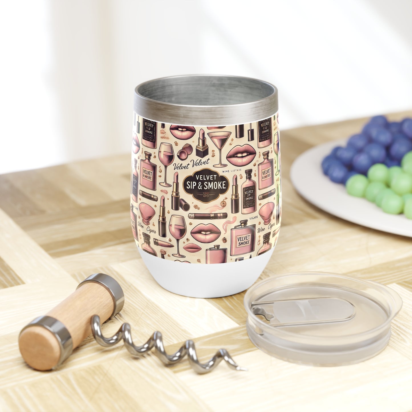 Velvet Sips Wine Tumbler