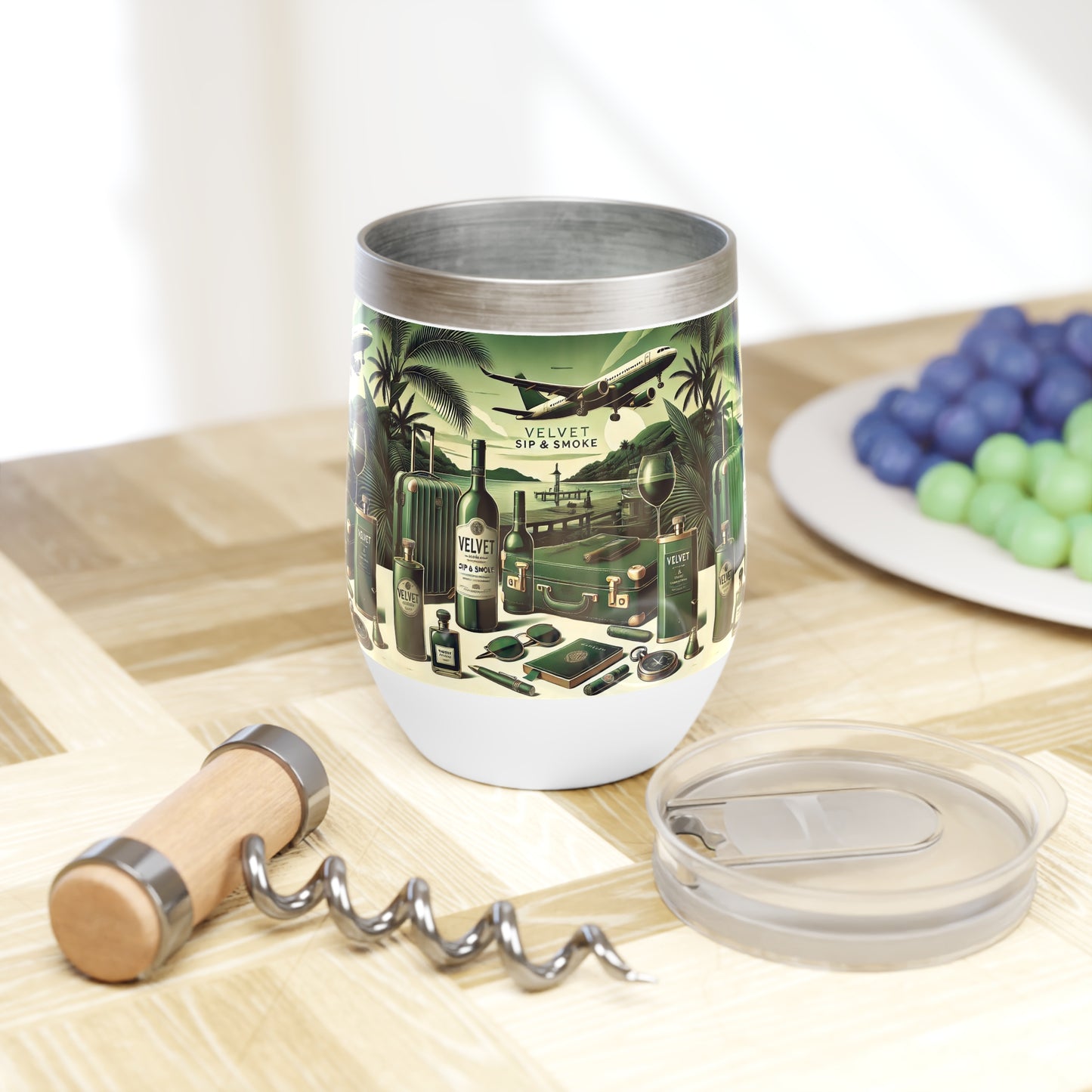 Velvet Sips Wine Tumbler