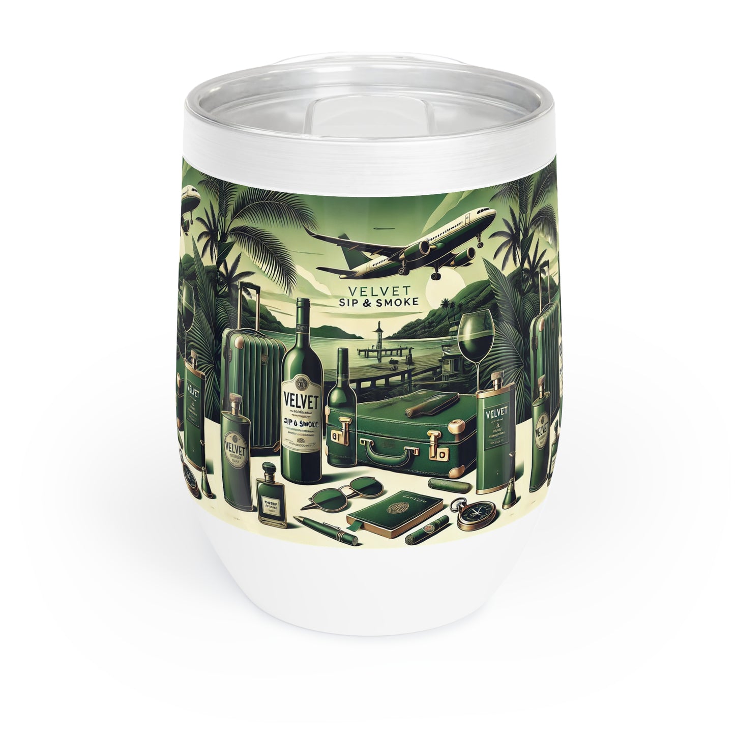 Velvet Sips Wine Tumbler