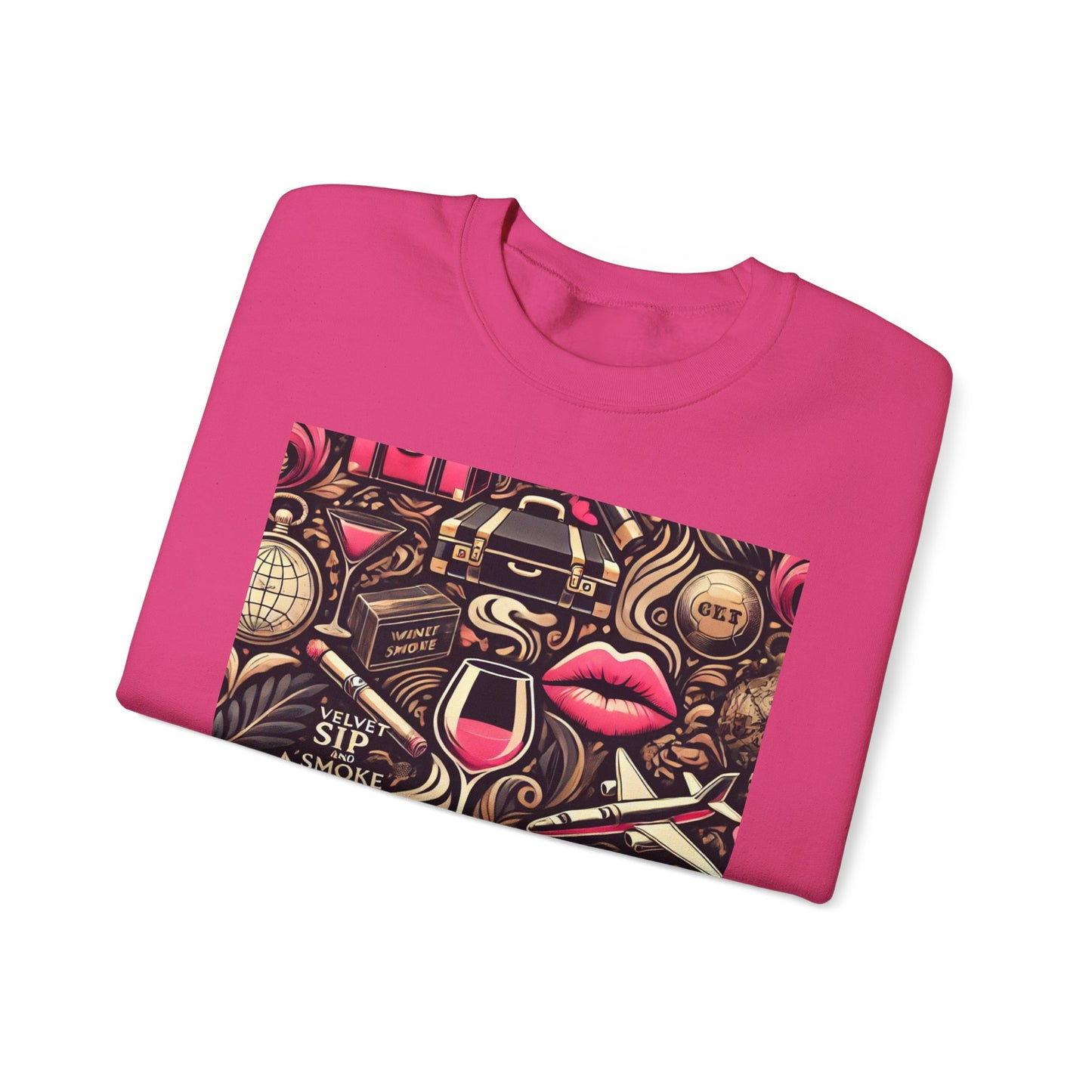Vintage Vices Fuschia Pattern Sweatshirt