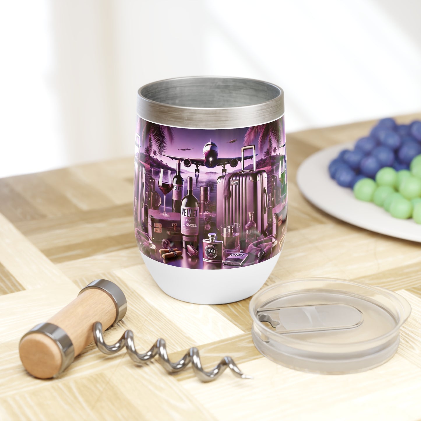 Velvet Sips Wine Tumbler