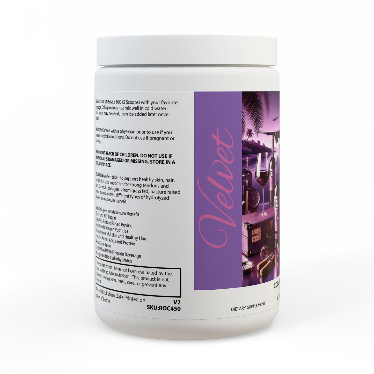 Velvet Collagen Peptide Supplement (350g, 12.3oz)