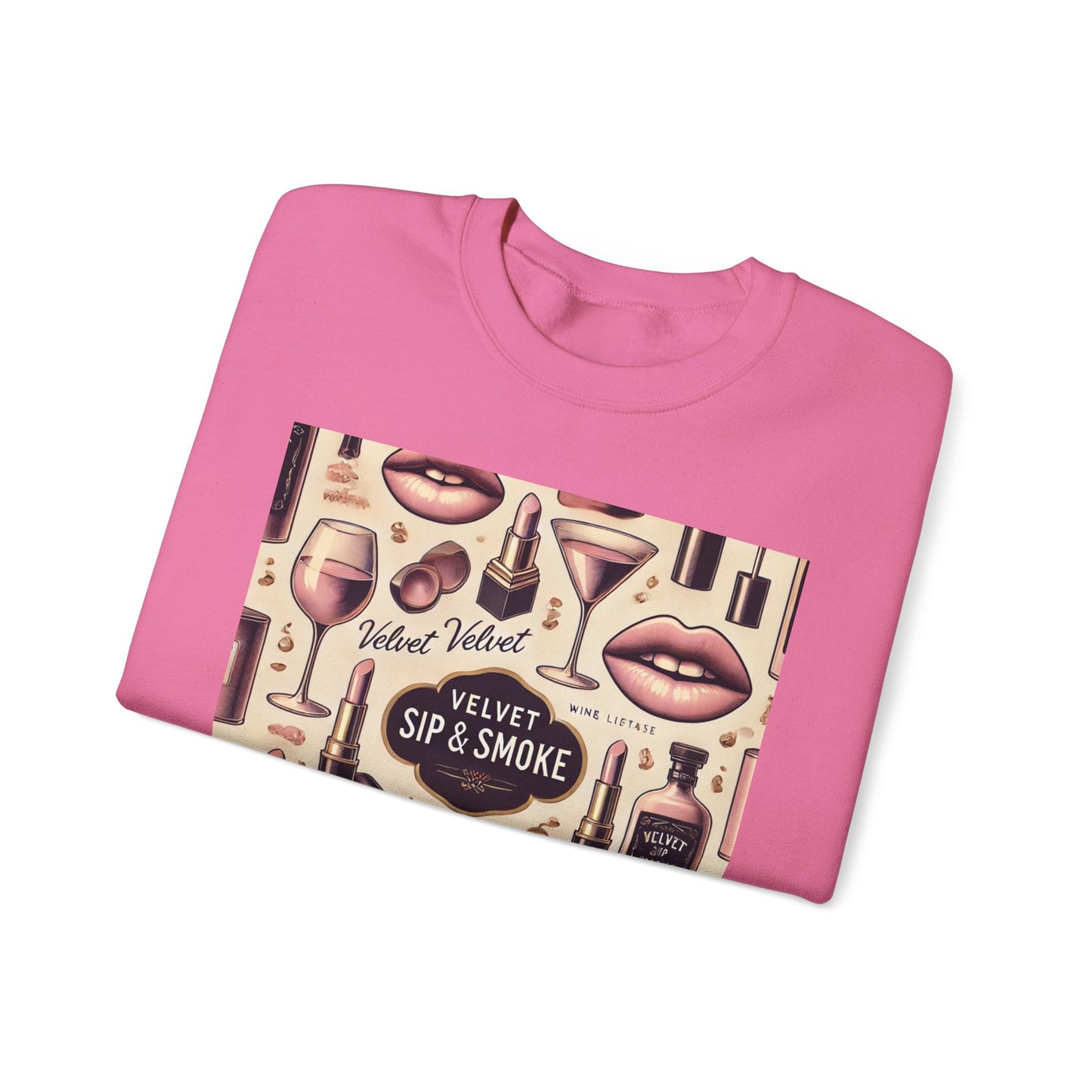 Vintage Vices Soft Pink Pattern Sweatshirt