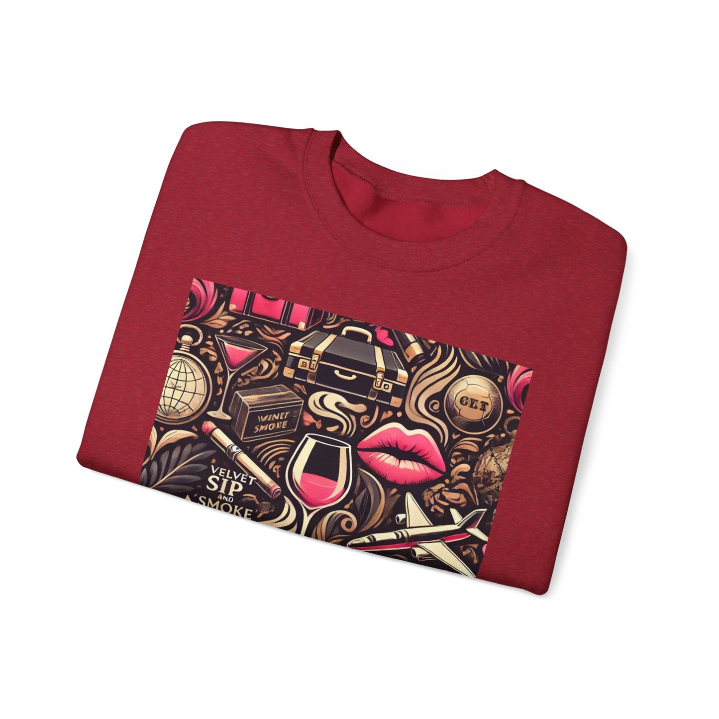 Vintage Vices Fuschia Pattern Sweatshirt
